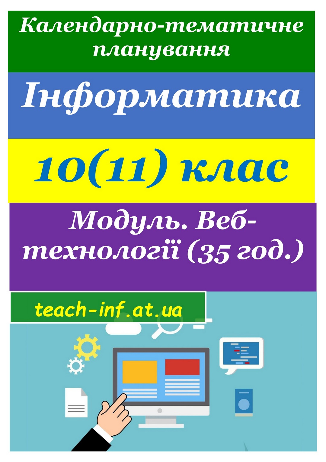 Календарно-тематичне планування. Інформатика 10(11) клас 2019. Веб-технології