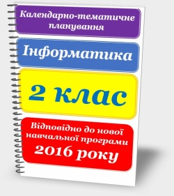 Календарно-тематичне планування. Інформатика 2 клас. 2016 рік