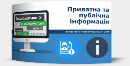 Приватна та публічна інформація (за призначенням)