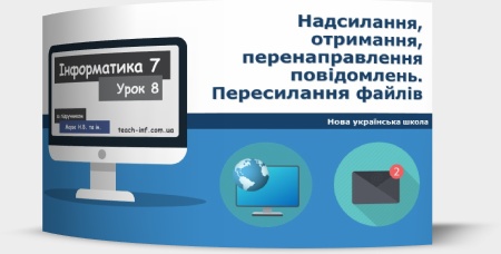 Надсилання, отримання, перенаправлення повідомлень. Пересилання файлів