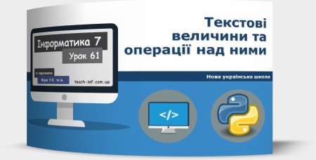 Текстові величини та операції над ними