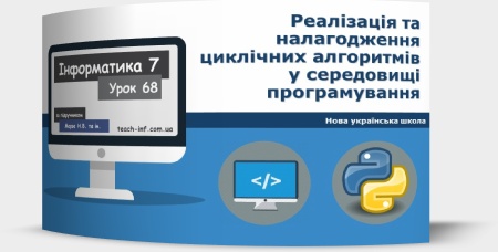 Реалізація та налагодження циклічних алгоритмів у середовищі програмування