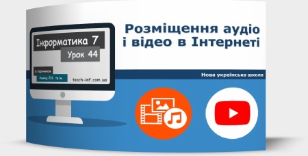 Розміщення аудіо і відео в Інтернеті