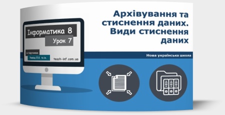 Архівування та стиснення даних. Види стиснення даних
