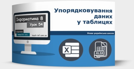 Упорядковування даних у таблицях